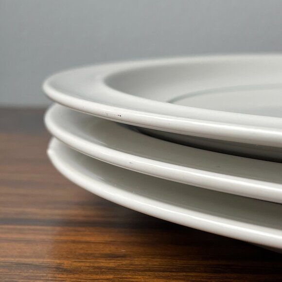 Anchor Hocking Greenhouse 3 Stoneware Dinner Plates Japan - Picture 4 of 10